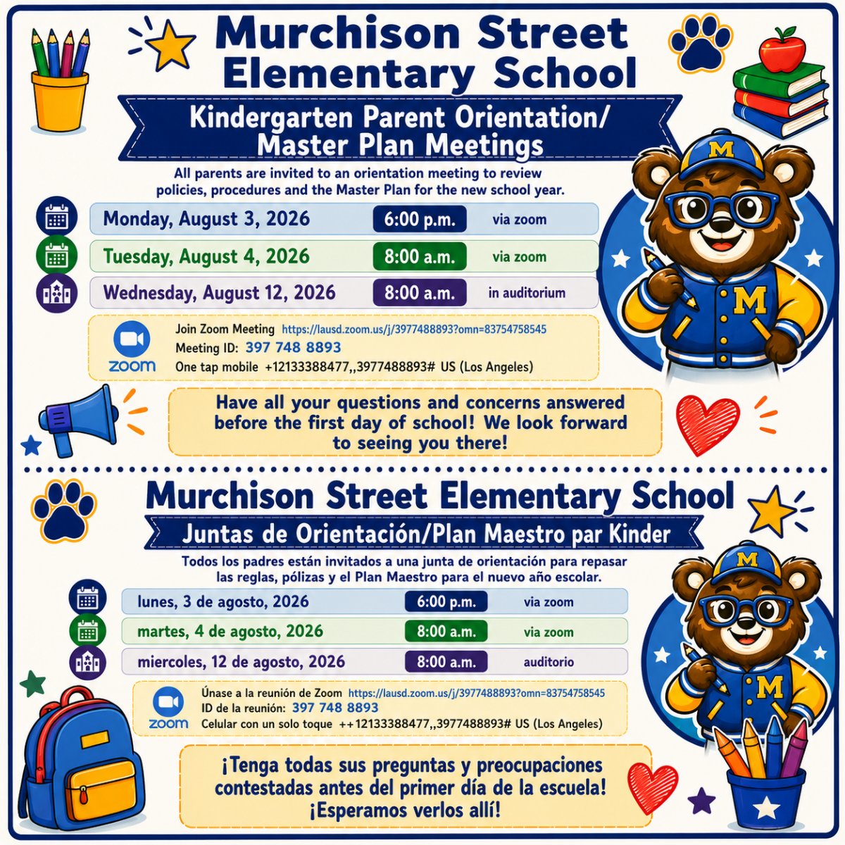 Kindergarten Orientation